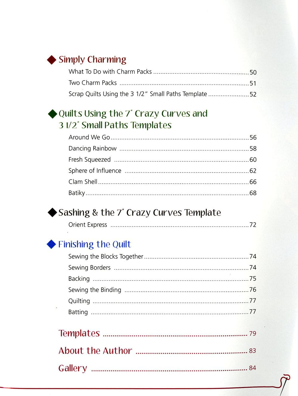 Crazy Curves Continues Quilt Pattern Book By Elisa Wilson of Backporch Design