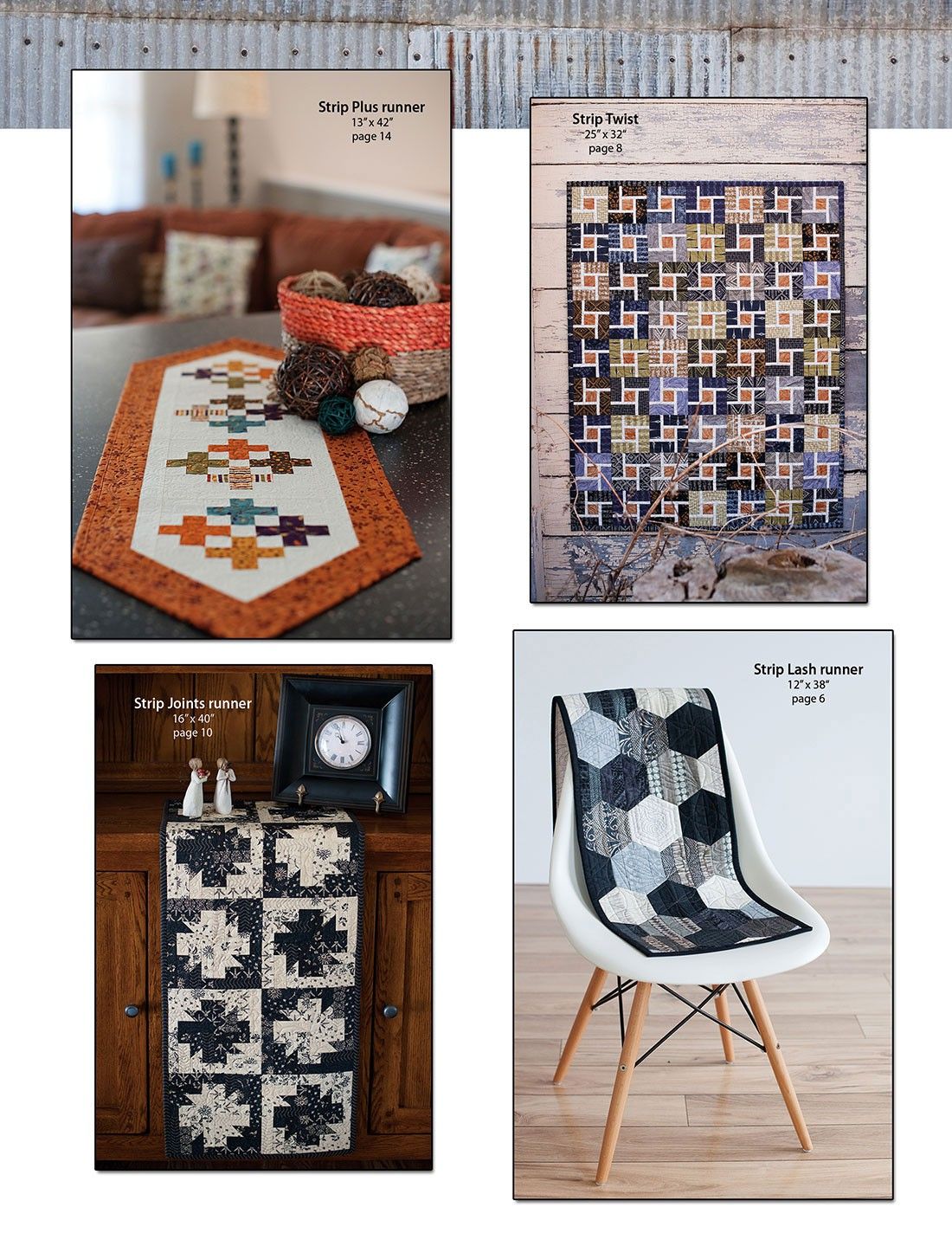 Stripology 2 Quilt Pattern Book by Gudrun Erla of G.E. Designs