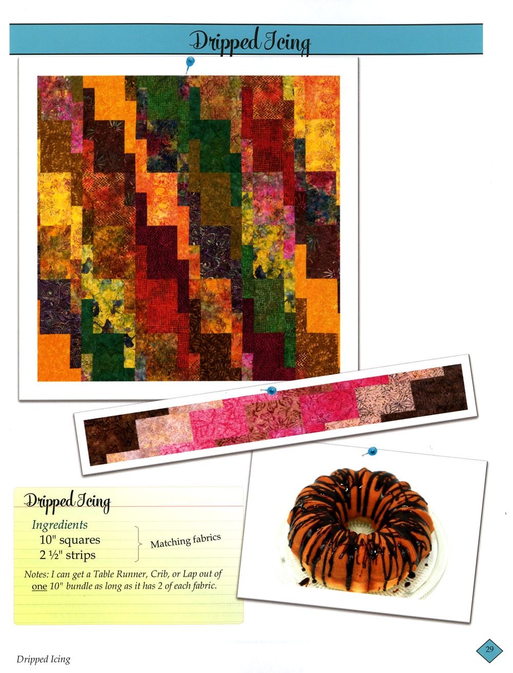 Sweet Tooth Quilt Pattern book by Daniela Stout of Cozy Quilt Designs