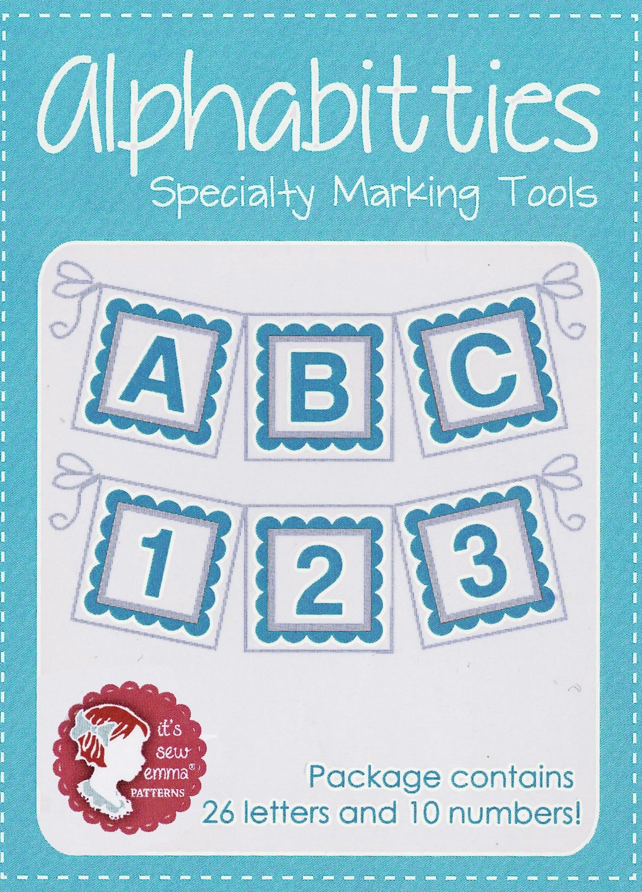 Blue Alphabitties Specialty Marking Tools by It's Sew Emma