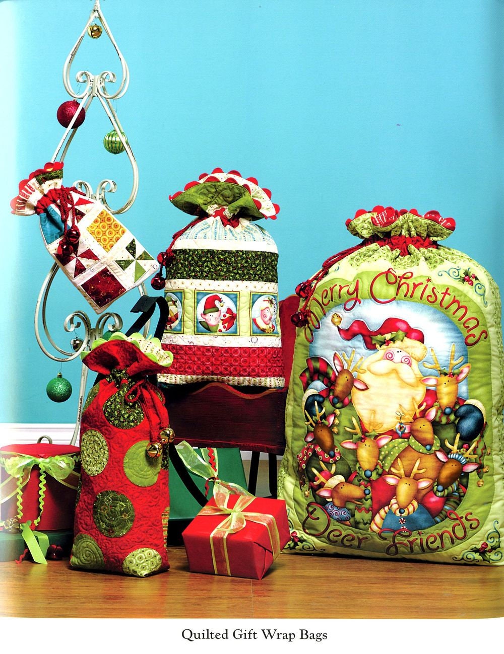 Jingle All The Way Quilt Pattern Book by Nancy Halvorsen of Art to Heart