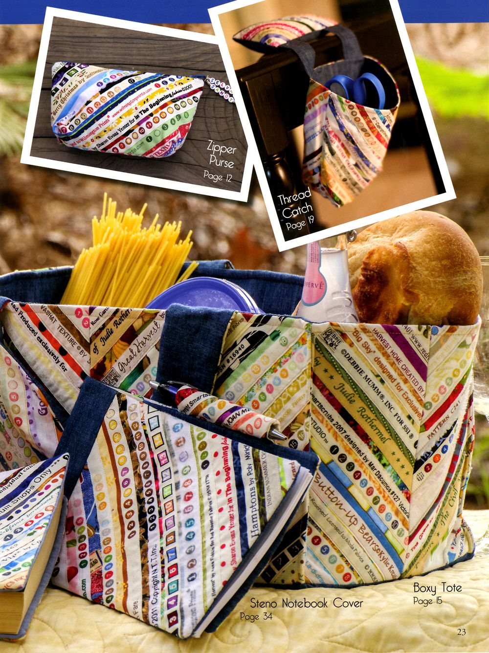 Save The Selvages Quilt Pattern Book by Sandy Thompson of Cozy Quilt Designs