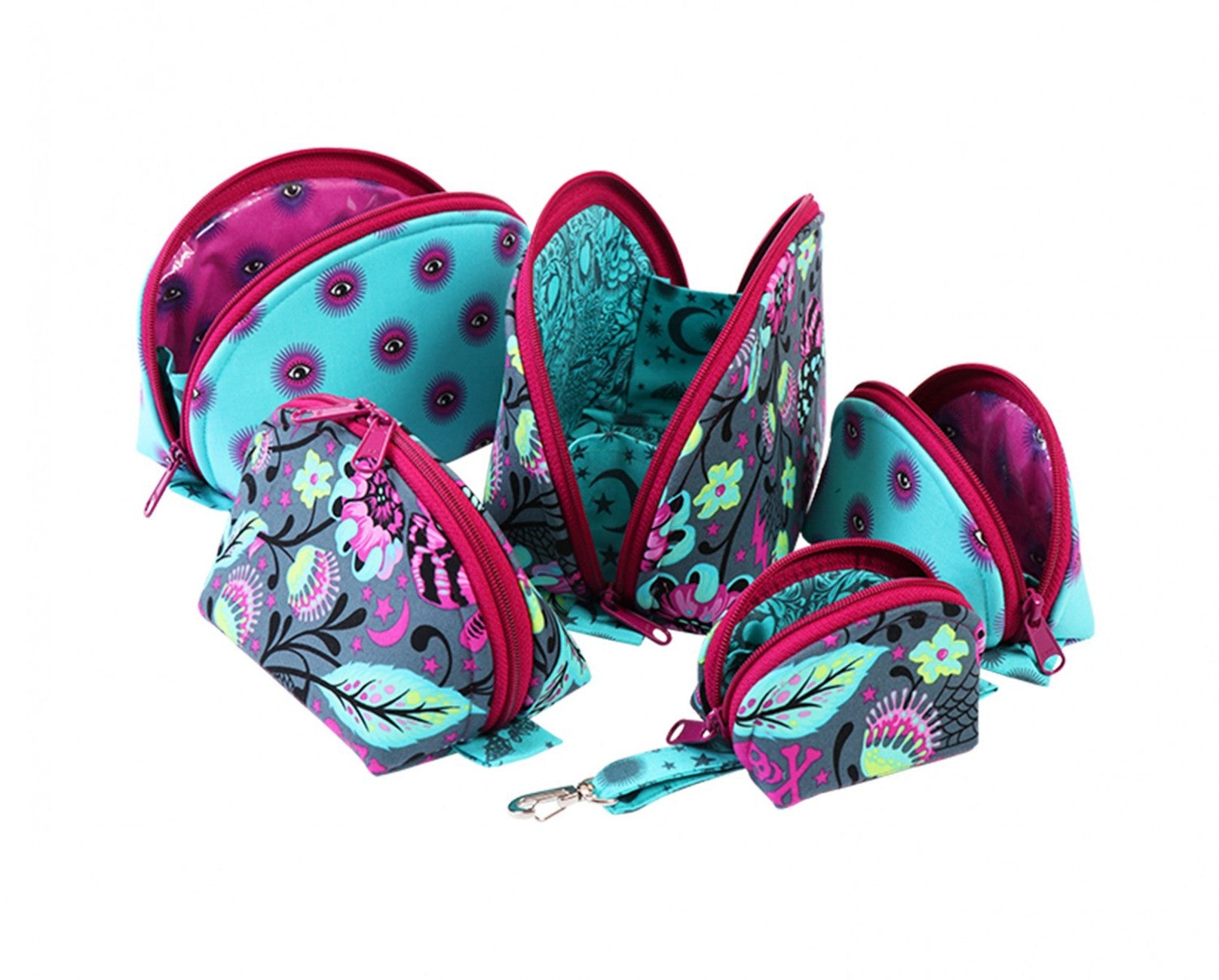 Clam Up Zippered Pouches Sewing Pattern by Annie Unrein for ByAnnie