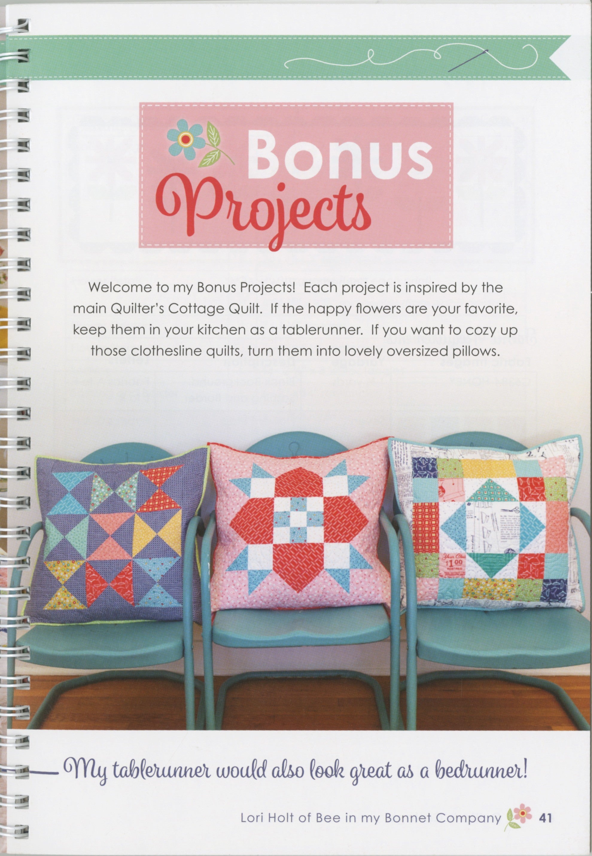 Quilter's Cottage Quilt Pattern Book by Lori Holt for It's Sew Emma