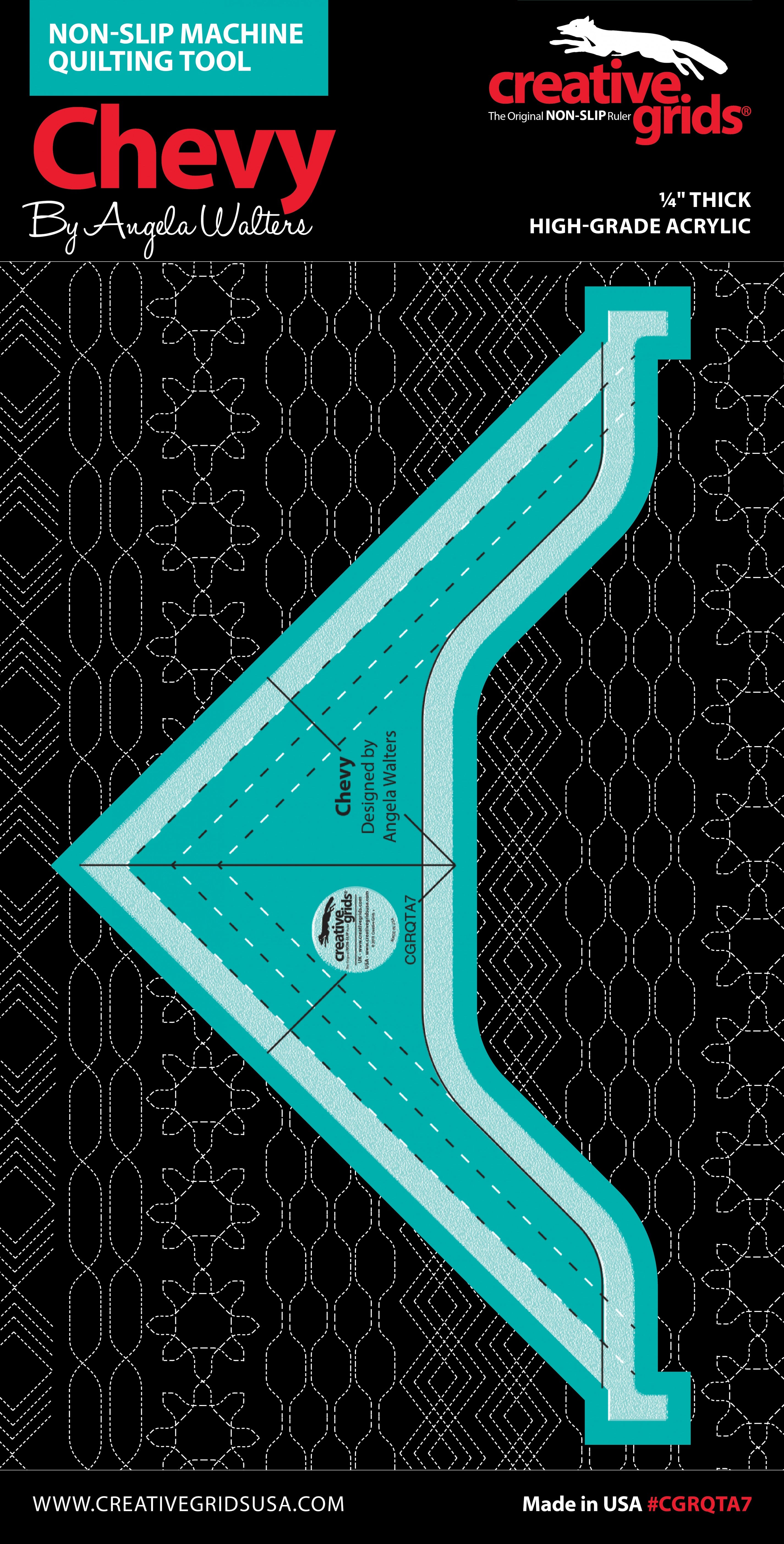 Creative Grids Machine Quilting Tool - CHEVY in packaging front-view