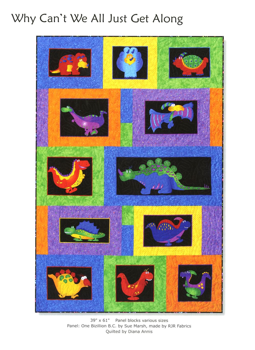 Panel Play Quilt Pattern Book by Barbara Becker of Cozy Quilt Designs