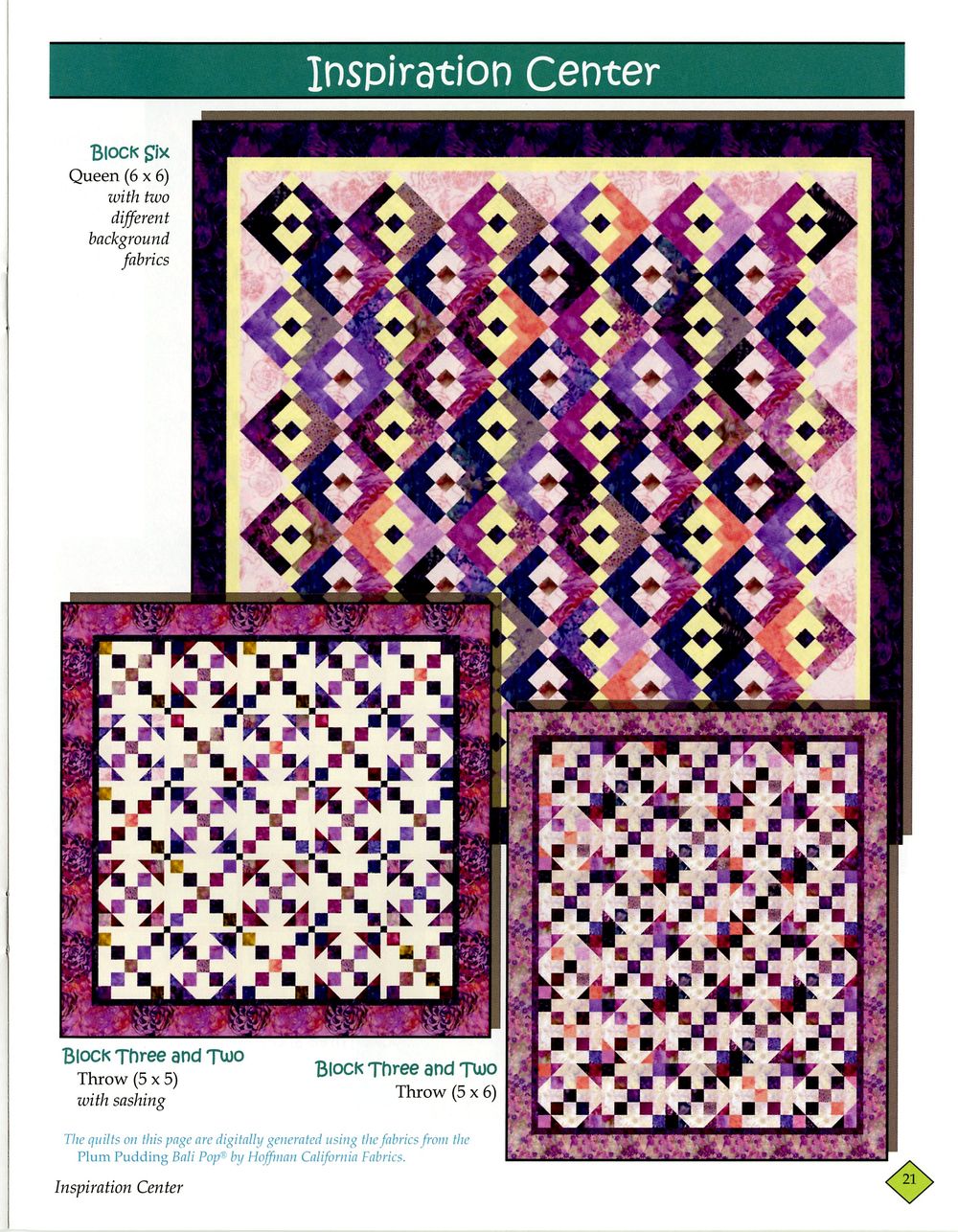 Strip Six Quilt Pattern Book by Daniela Stout of Cozy Quilt Designs
