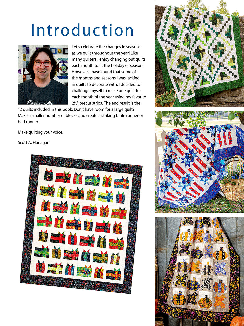 Jelly Roll Quilts for All Seasons Pattern Book by Scott Flanagan for Annie's Quilting