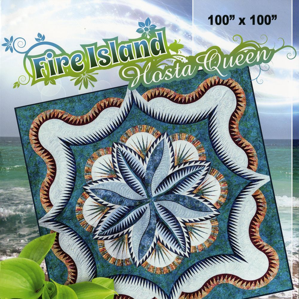 Fire Island Hosta Queen Foundation Paper Pieced Quilt Pattern by Judy Niemeyer of Quiltworx