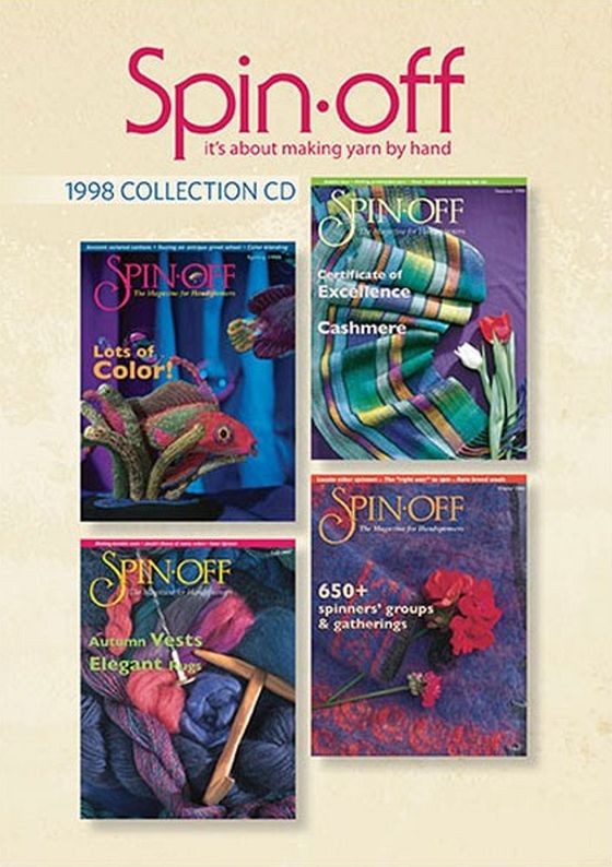 Spin-Off Magazine (Making Yarn By Hand) 1998 Collection Issues on CD