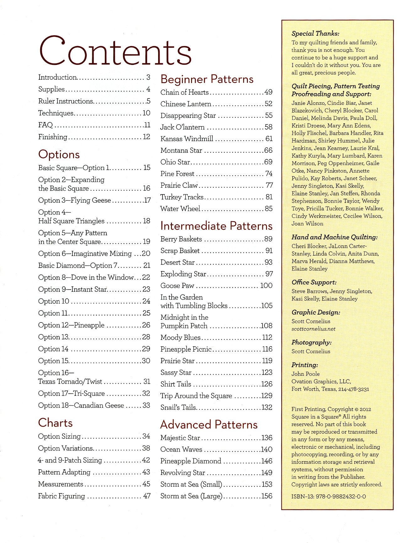 Square In A Square Technique Quilt Reference Book Volume 1 by Jodi Barrows for Square in a Square - Dings & Dents