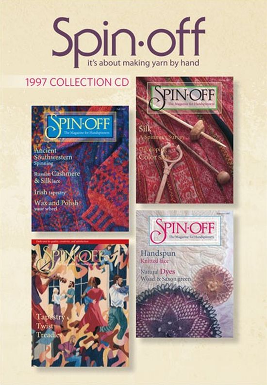 Spin-Off Magazine (Making Yarn By Hand) 1997 Collection Issues Digitized on CD