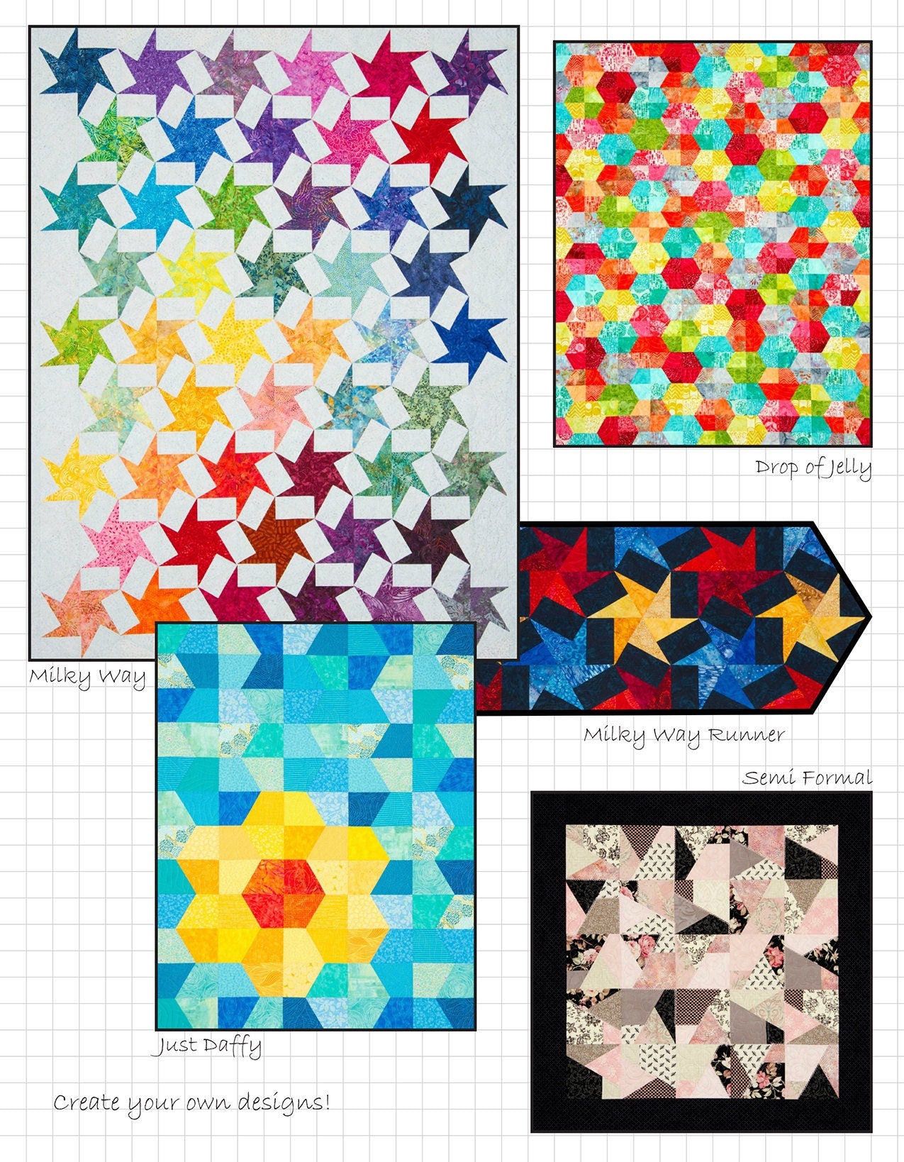 Scrap Crazy 6-Inch Quilt Pattern Book by Karen Montgomery of The Quilt Company
