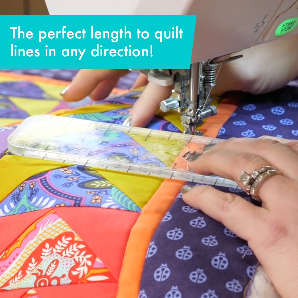 Creative Grids Machine Quilting Tool - SLIM in use quilting at sewing machine