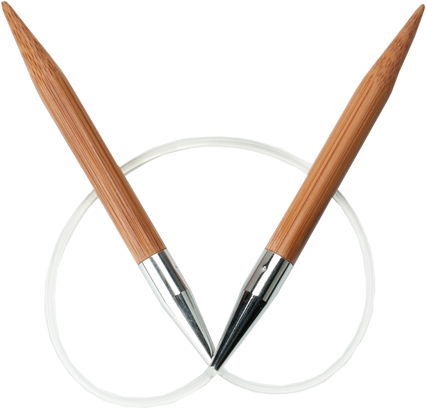 ChiaoGoo 32 Inch Bamboo and Wood Circular Knitting Needles (Tip Sizes US- to US-5)