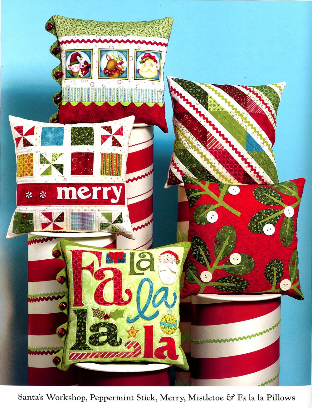 Jingle All The Way Quilt Pattern Book by Nancy Halvorsen of Art to Heart
