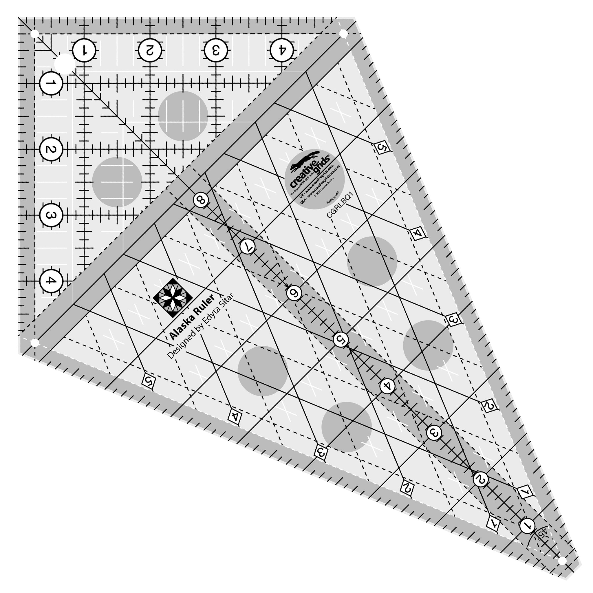 Creative Grids Alaska Ruler (CGRLBQ1) by Edyta Sitar