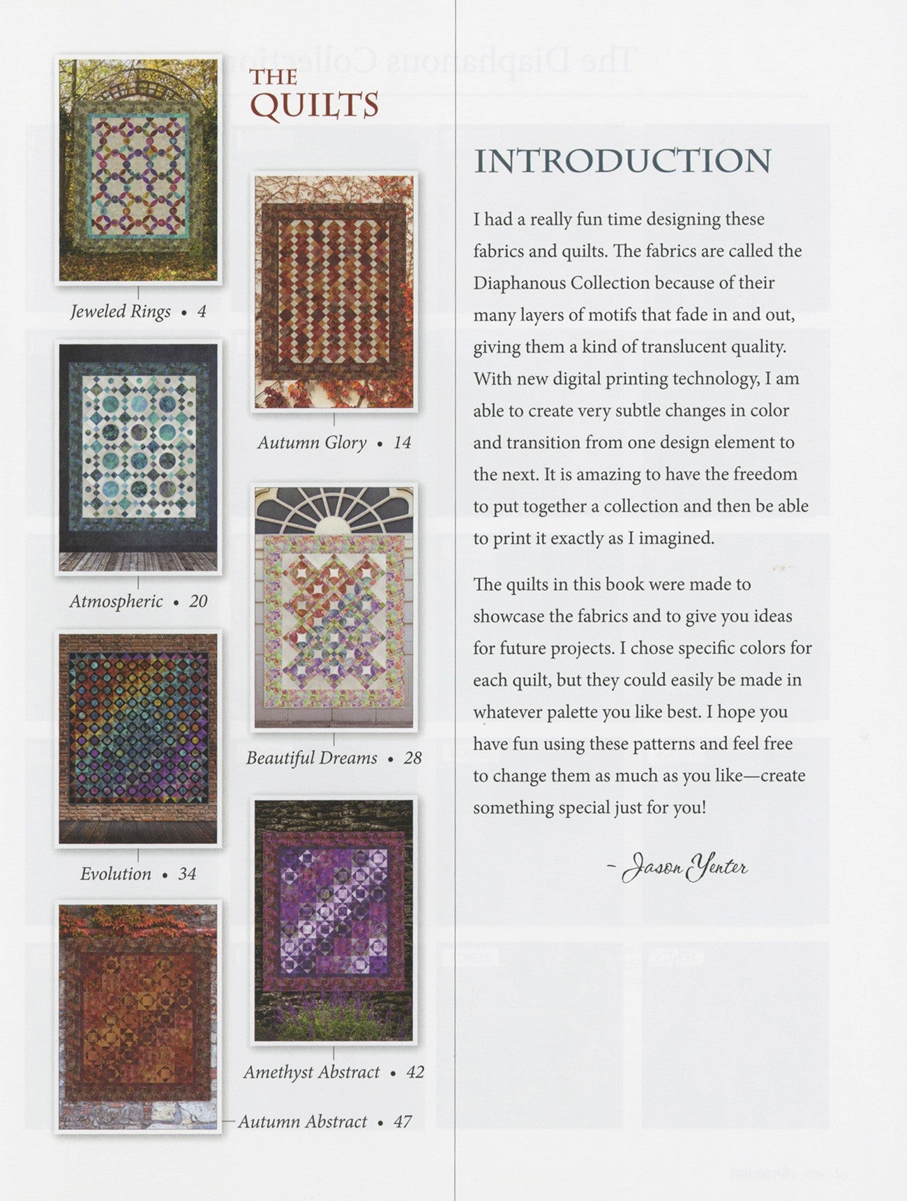 Mystical Quilts Quilt Pattern Book by Jason Yenter for In The Beginning Fabrics