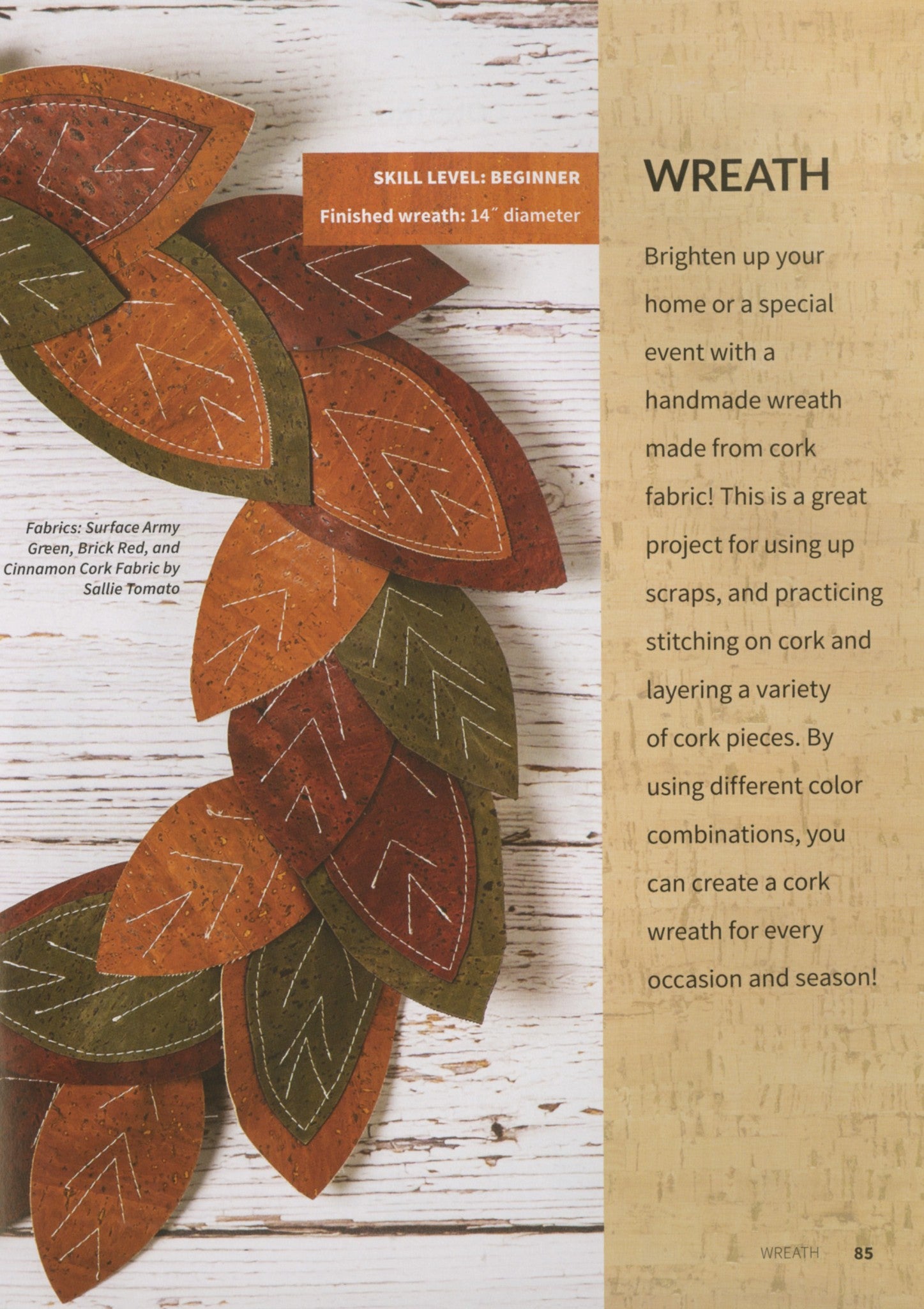 Create With Cork Fabric by Jessica Sallie Kapitanski for Stash Books