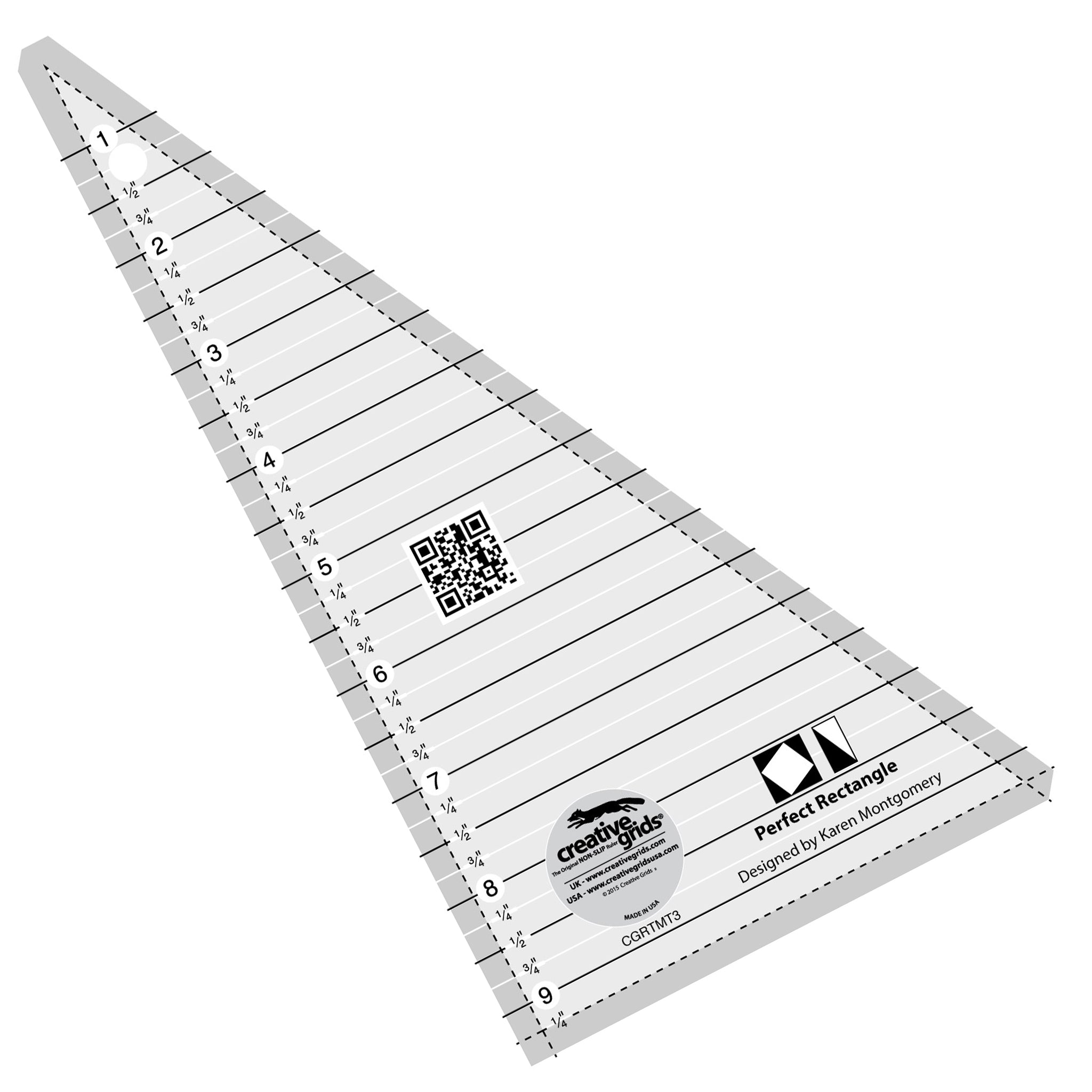 Creative Grids Perfect Rectangle Quilt Ruler (CGRTMT3)