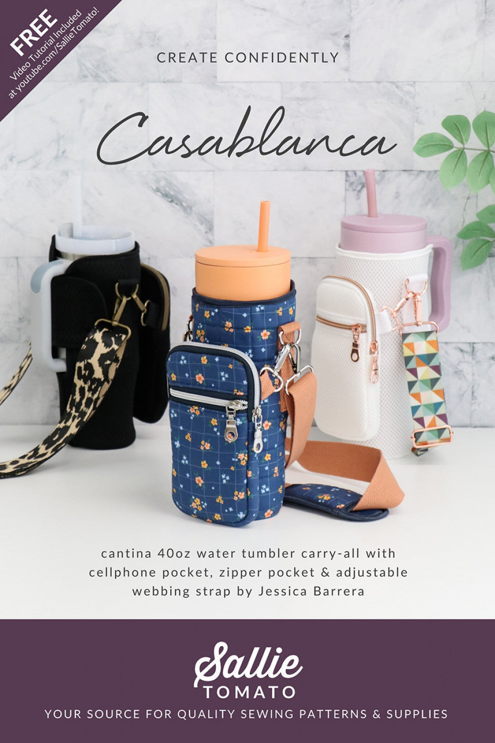 Casablanca Carry-All Sewing Pattern from Sallie Tomato