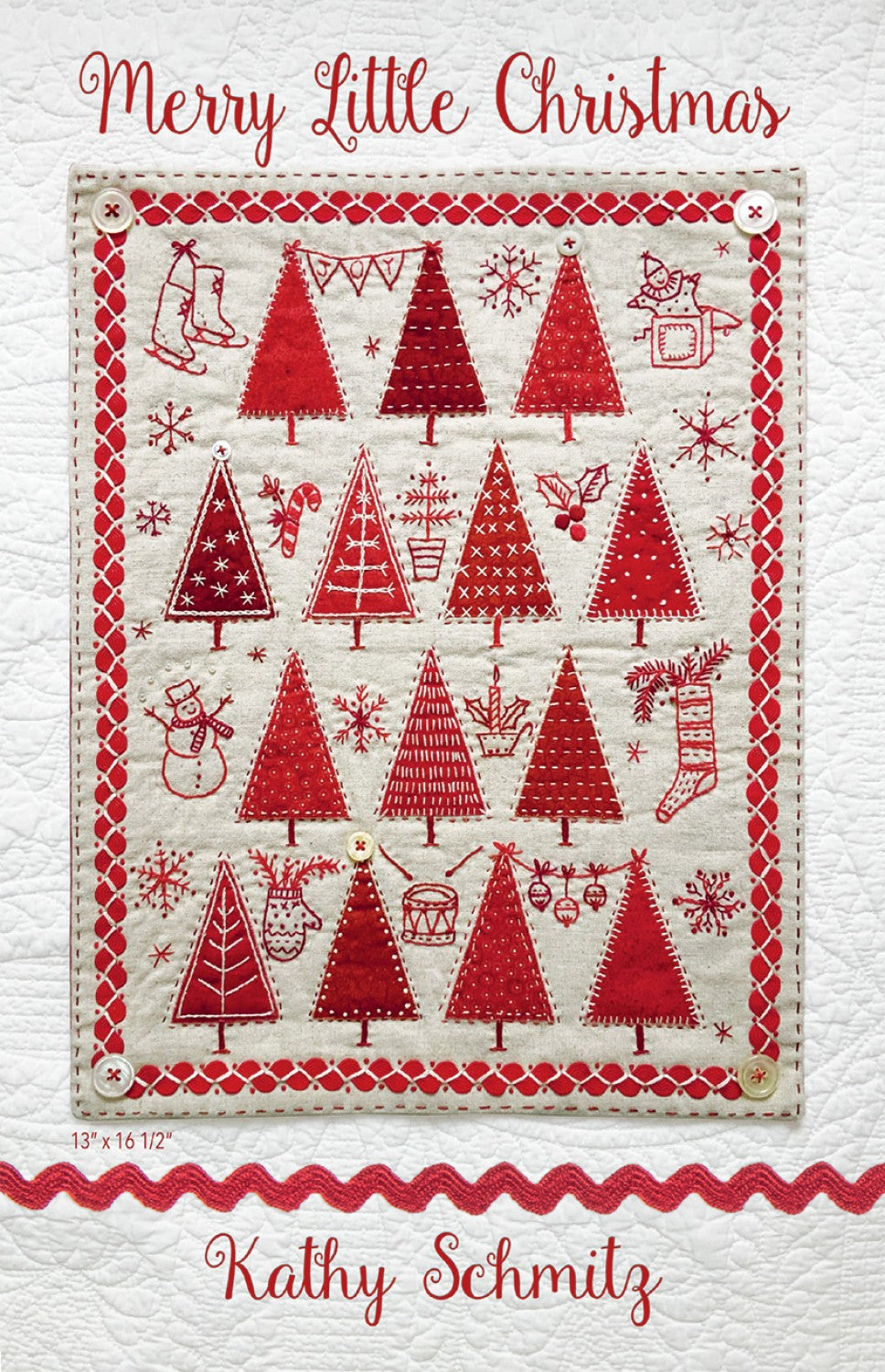 Merry Little Christmas Embroidery Pattern from Kathy Schmitz Studio