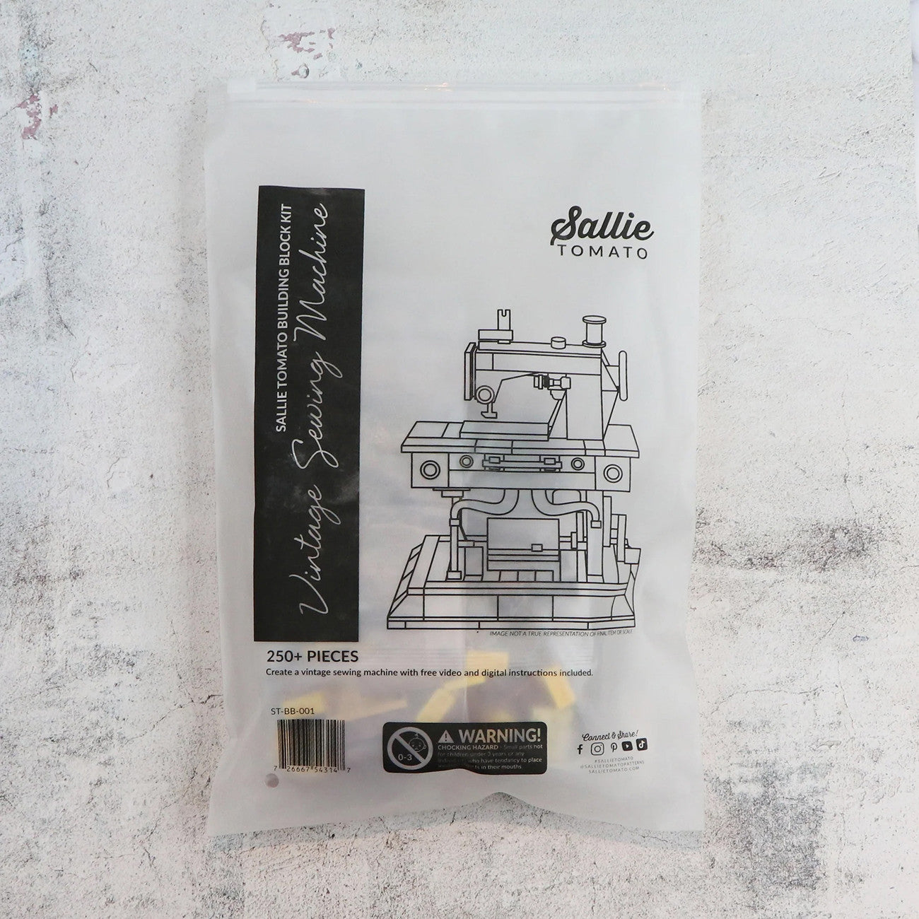 Vintage Sewing Machine Building Block Set from Sallie Tomato