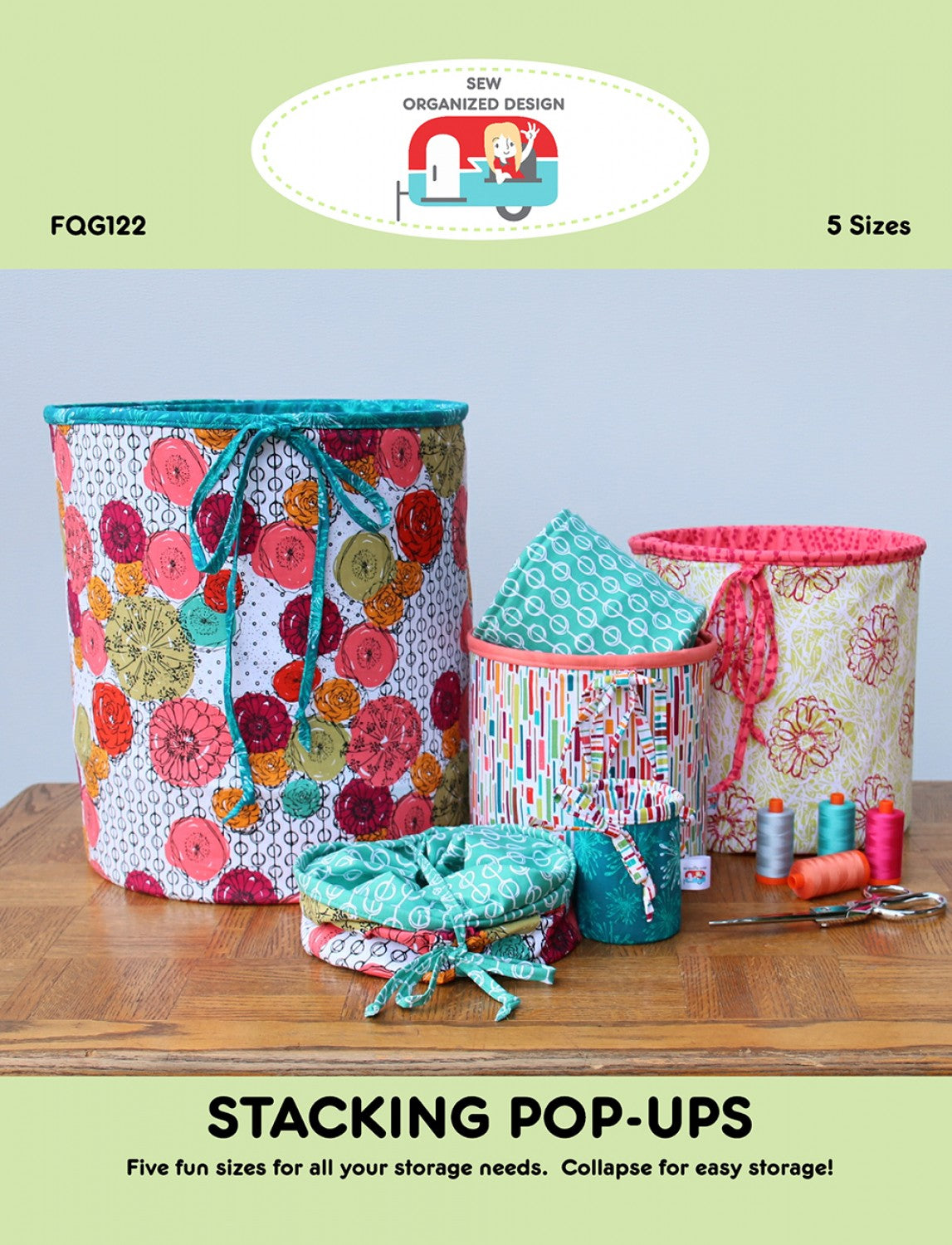 Stacking Pop-Ups Pattern by Joanne Hillestad for Sew Organized Design