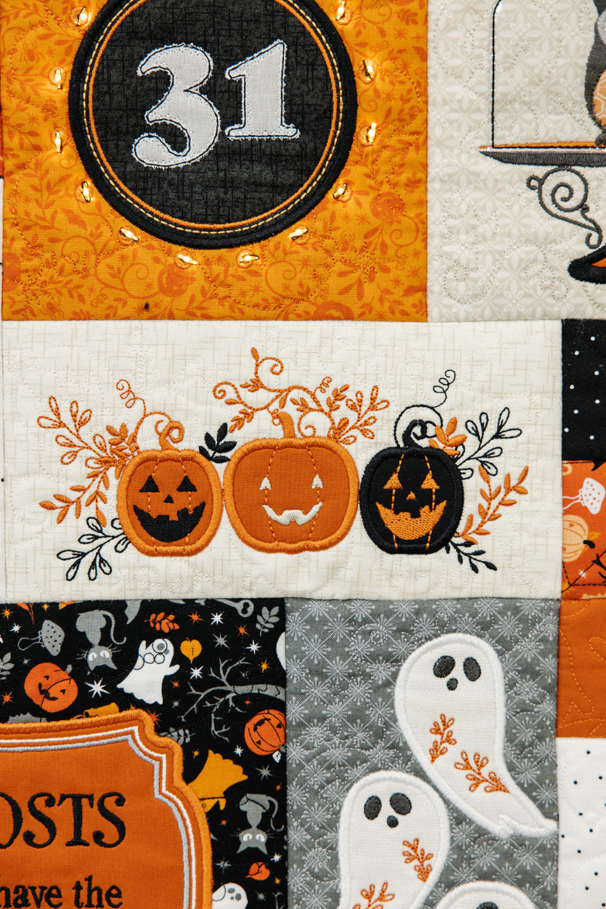 Pumpkins & Potions Ladder Quilt Pattern from Kimberbell