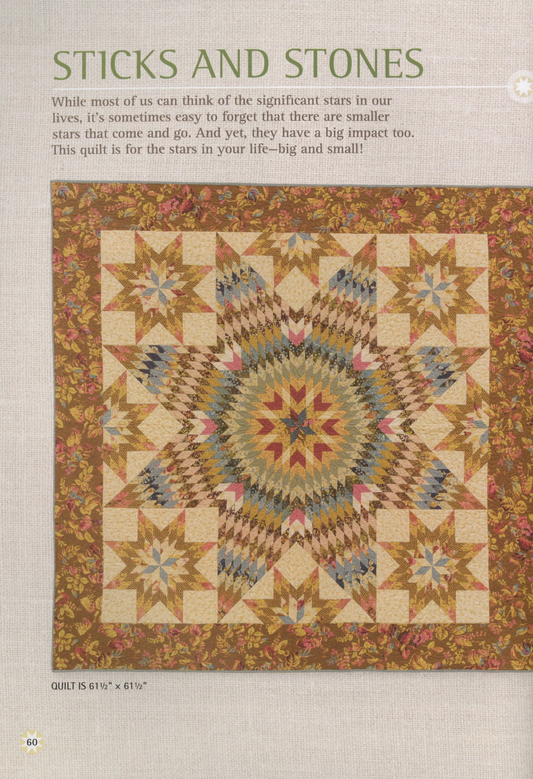 Patches Of Stars Quilt Pattern Book by Edyta Sitar of Laundry Basket Quilts