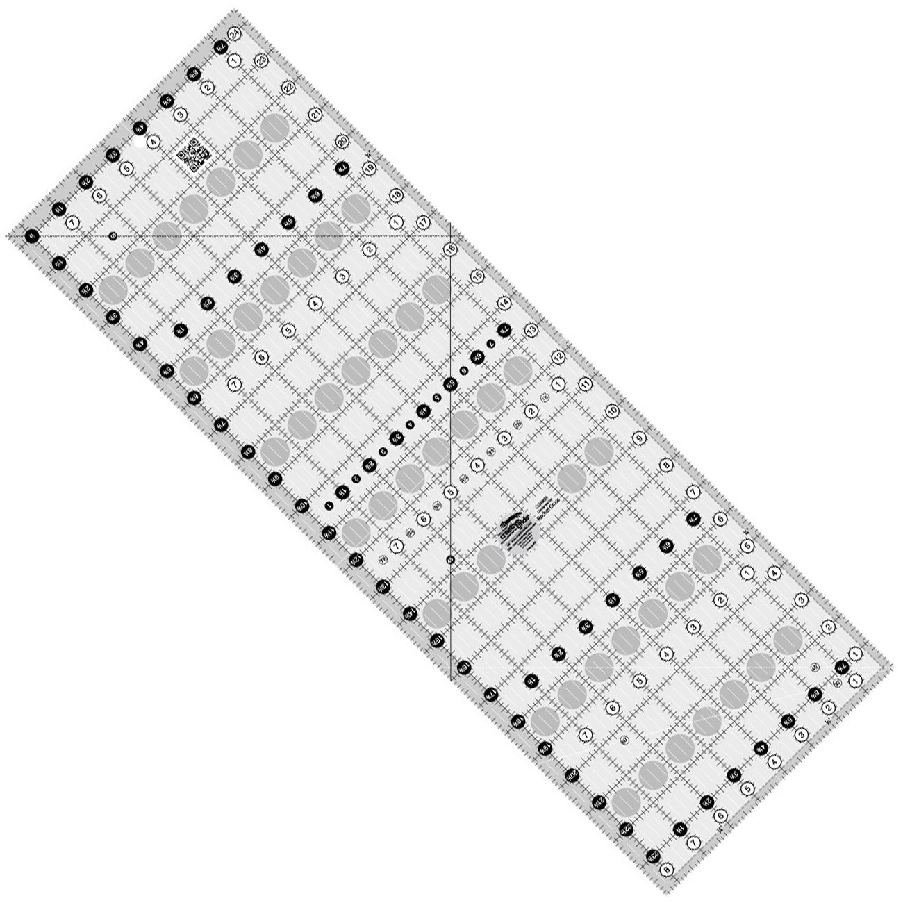 Creative Grids 8-1/2-Inch X 24-1/2-Inch Quilt Ruler (CGR824)