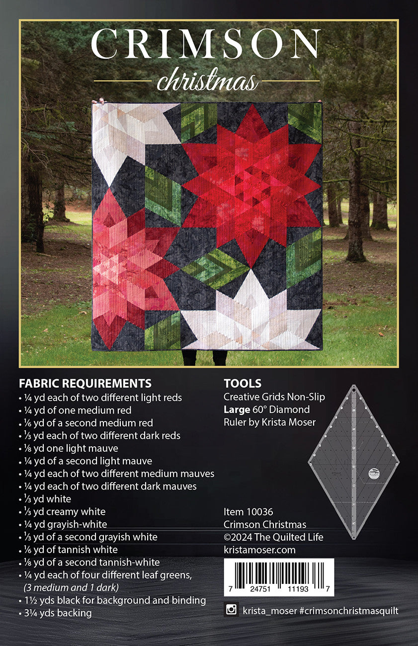 Crimson Christmas Quilt Pattern by Krista Moser for The Quilted Life