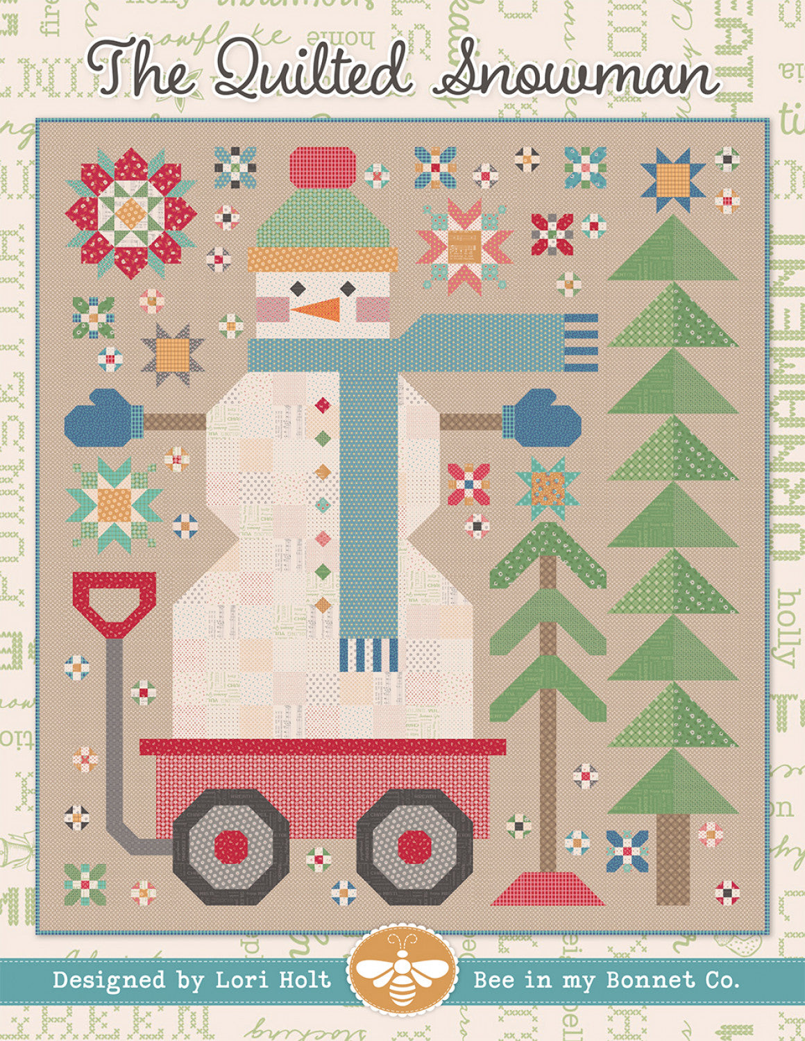 The Quilted Snowman Quilt Pattern by Lori Holt for It's Sew Emma