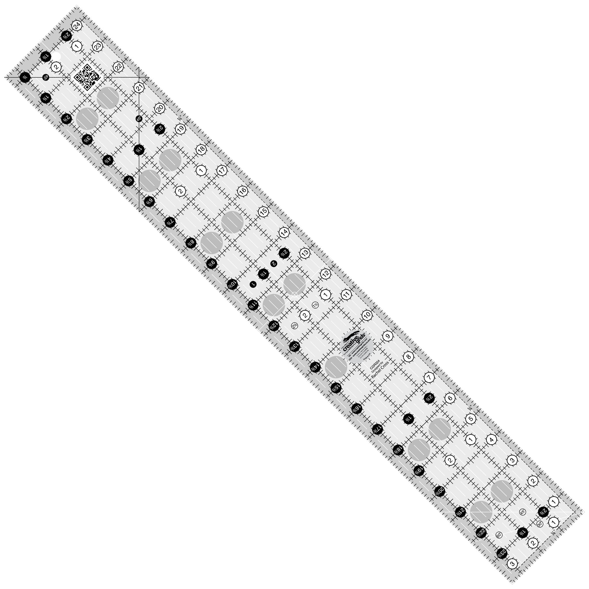 Creative Grids 3-1/2-Inch X 24-1/2-Inch Quilt Ruler (CGR324)