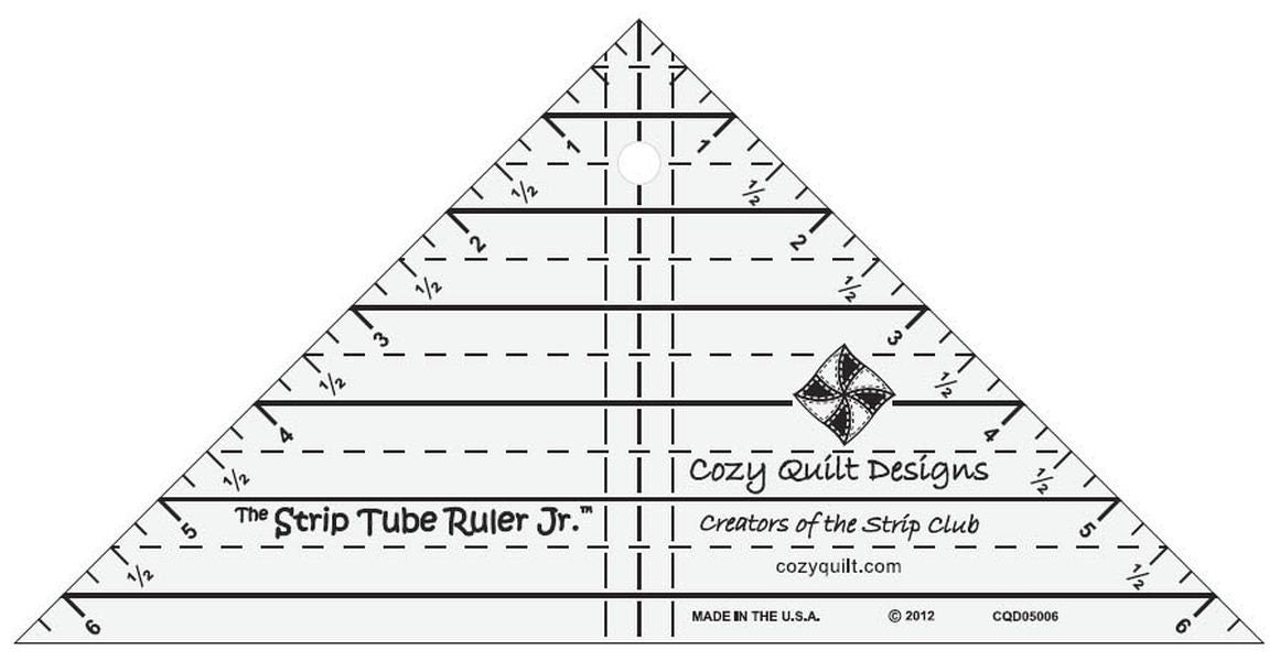 Strip Tube Junior Quilt Ruler by Daniela Stout of Cozy Quilt Designs