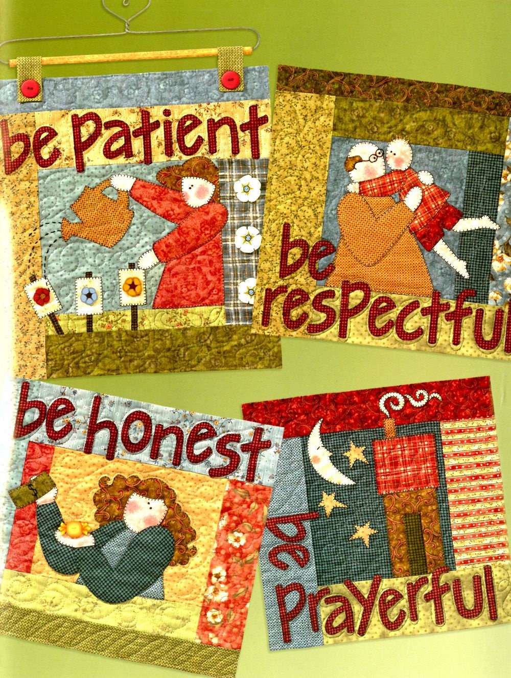 Be Attitudes Quilt Pattern Book by Nancy Halvorsen of Art to Heart - Dings & Dents