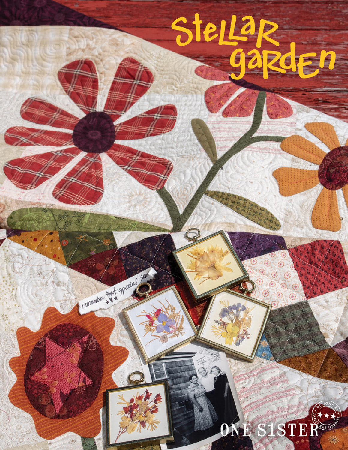 Stellar Garden Quilt Pattern Book by Janet Nesbitt of One Sister Designs