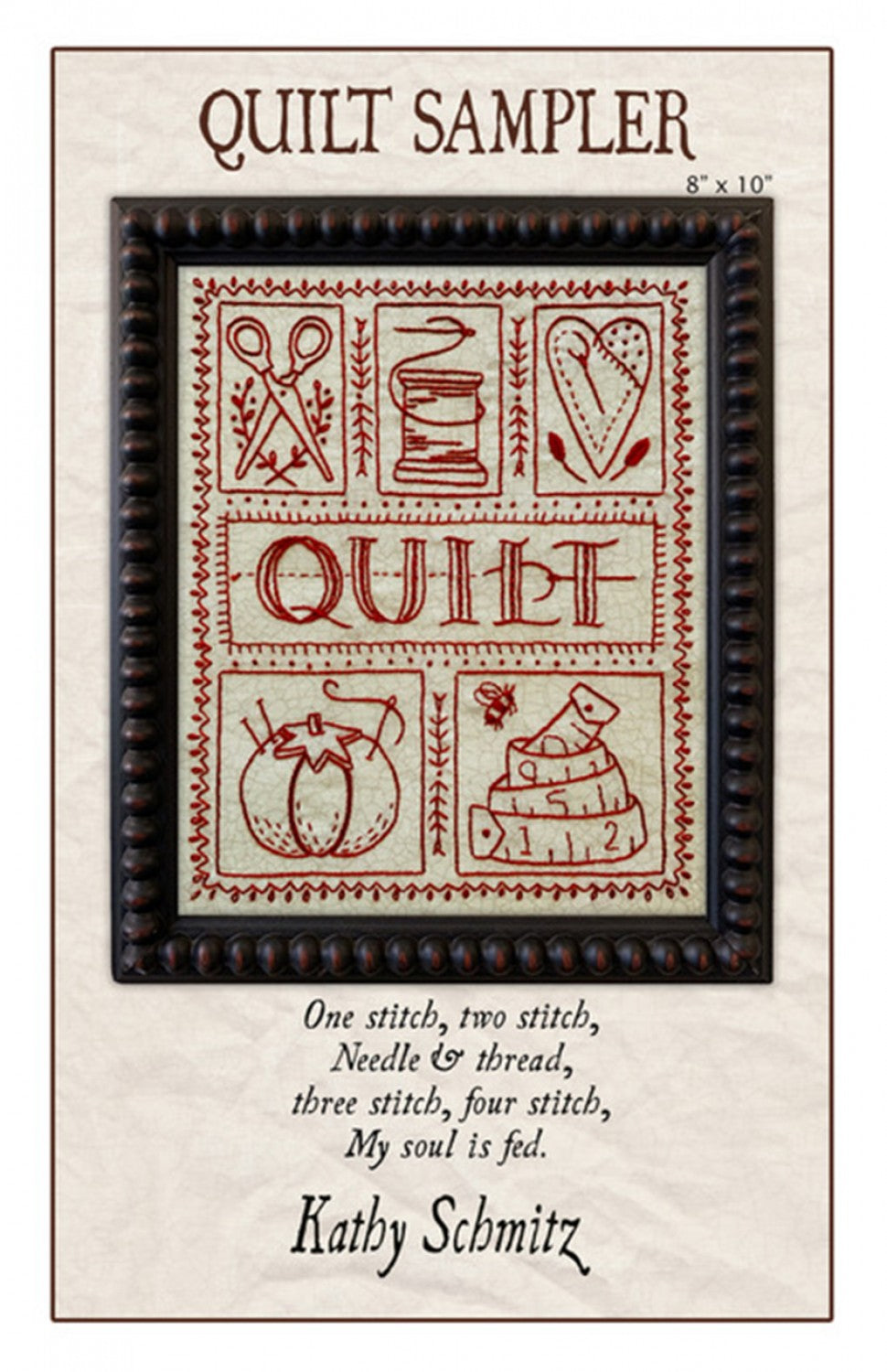 Quilt Sampler Embroidery Pattern from  Kathy Schmitz Studio