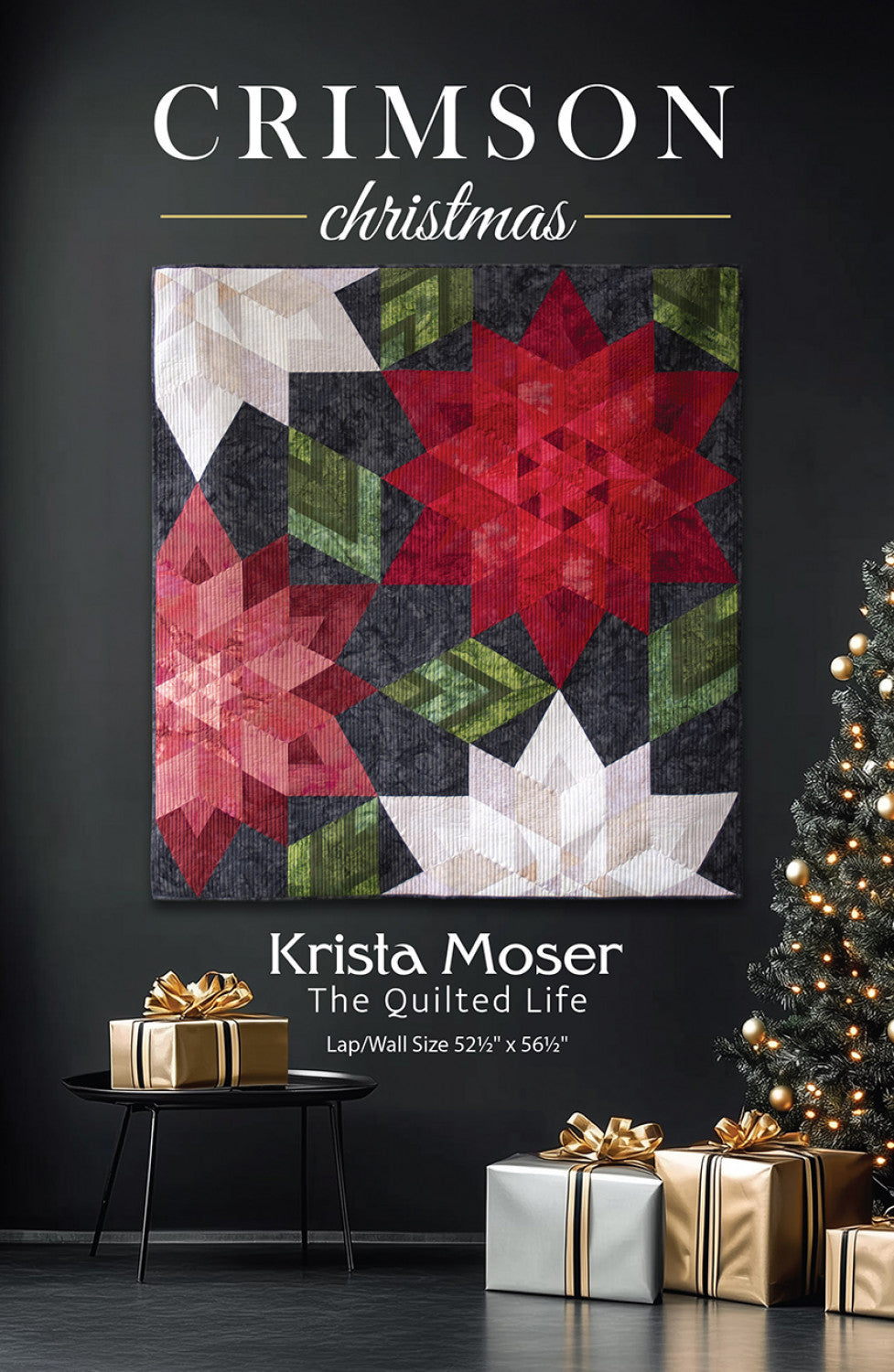 Crimson Christmas Quilt Pattern by Krista Moser for The Quilted Life