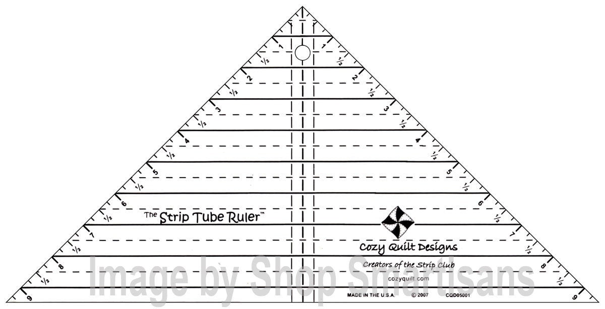 Strip Tube Quilt Ruler by Daniela Stout of Cozy Quilt Designs