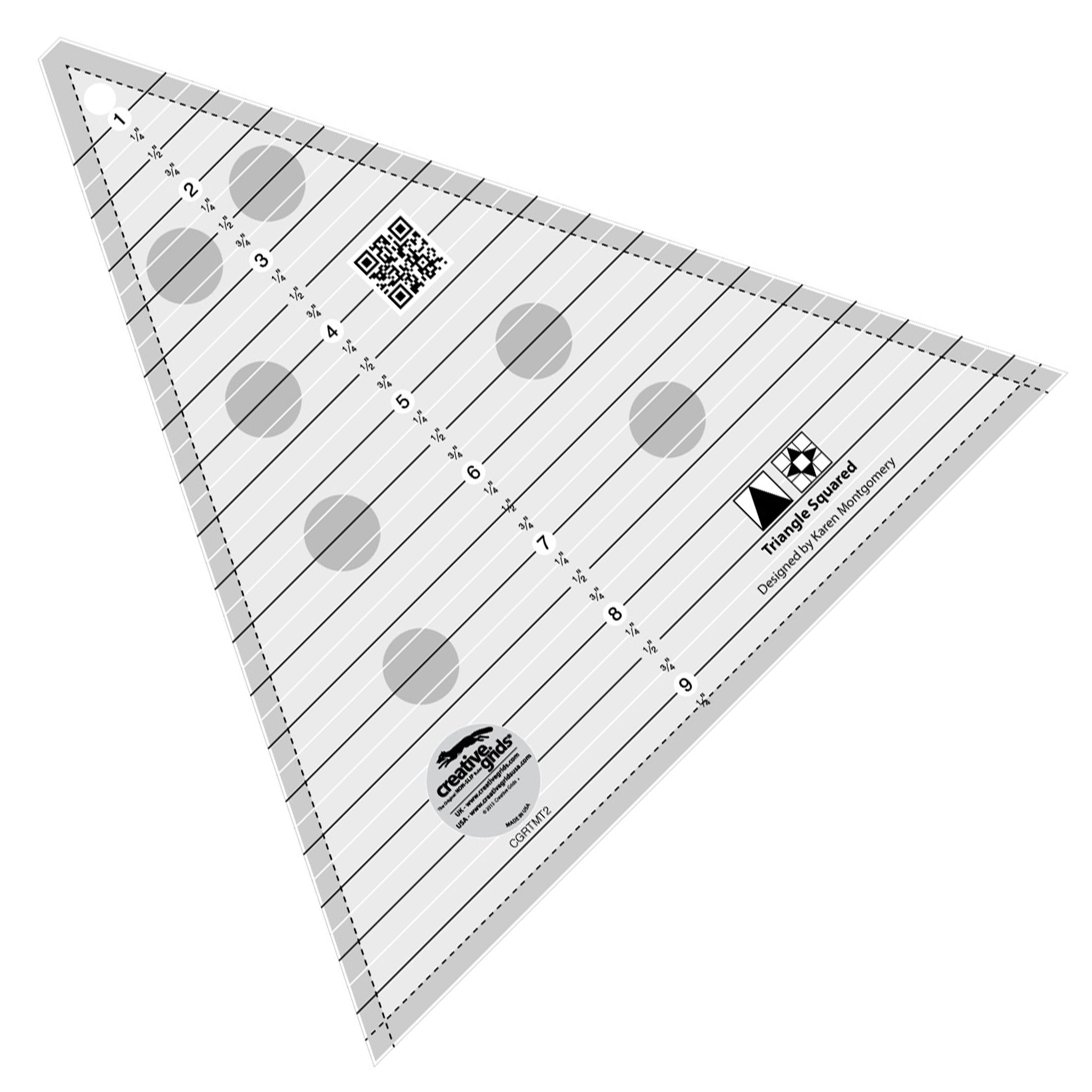 Creative Grids Triangle Squared Quilt Ruler (CGRTMT2)