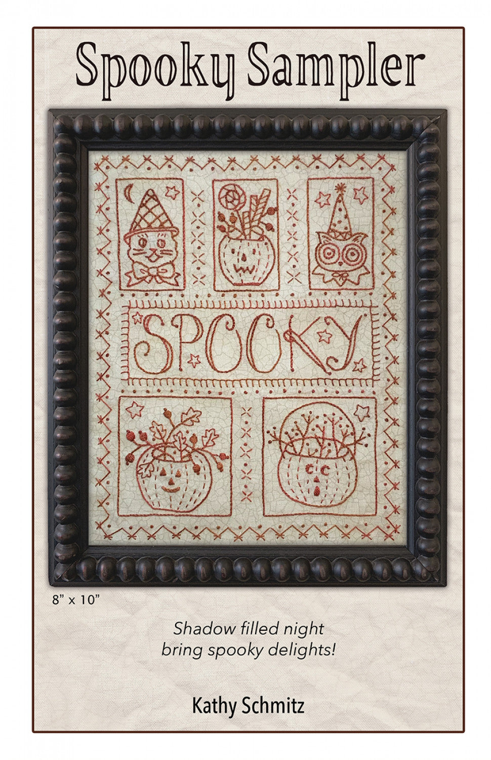 Spooky Sampler Embroidery Pattern from Kathy Schmitz Studio