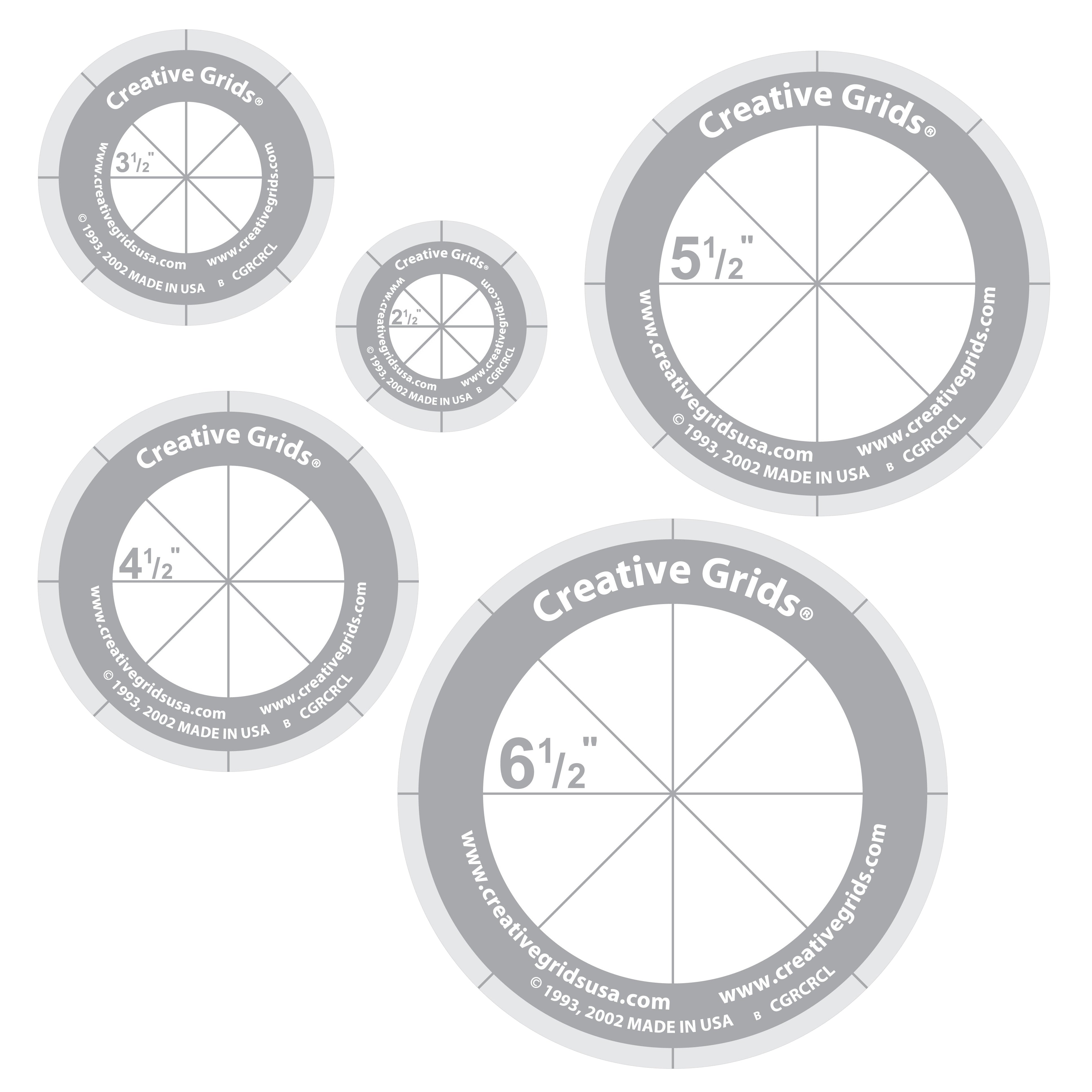 Creative Grids Circles Quilt Ruler (CGRCRCL)
