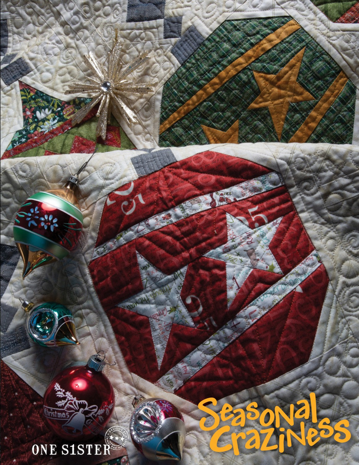 Seasonal Craziness Quilt Pattern Book by Janet Nesbitt of One Sister Designs