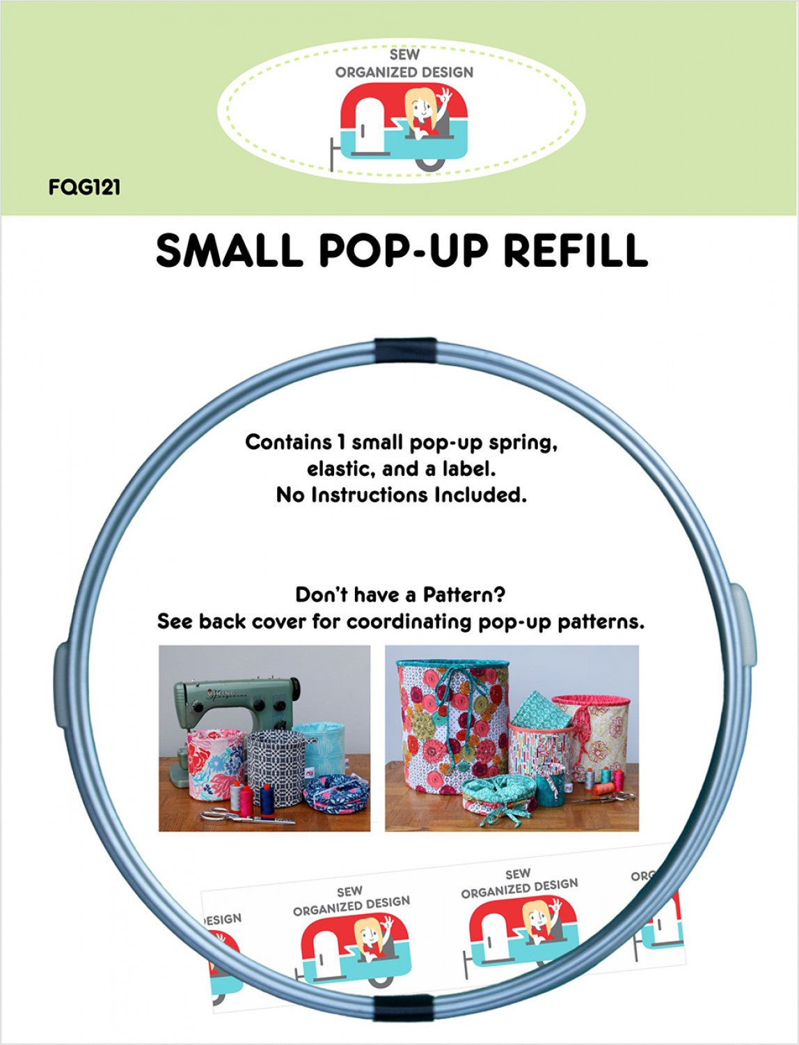 Small 5.5 Inch Pop Up Refill by Joanne Hillestad for Sew Organized Design