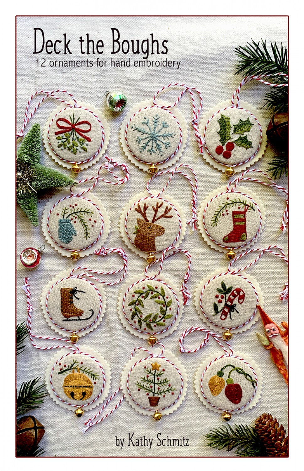 Deck the Boughs Embroidery Pattern from  Kathy Schmitz Studio