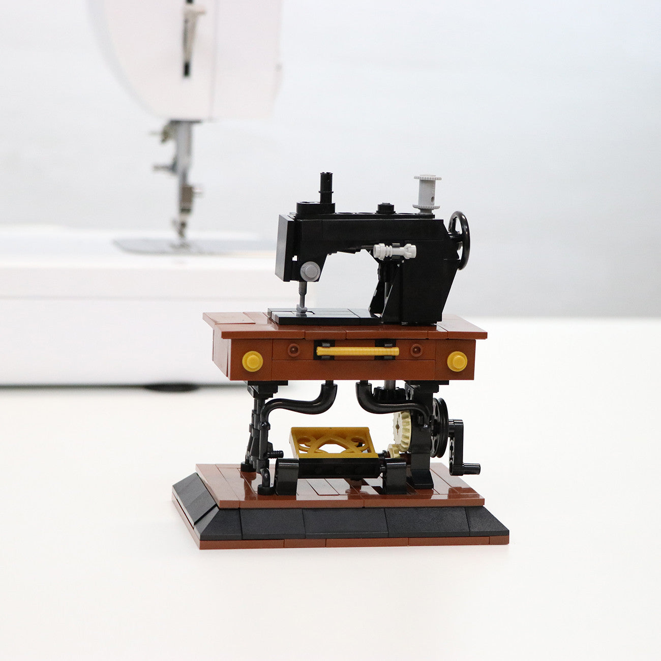 Vintage Sewing Machine Building Block Set from Sallie Tomato