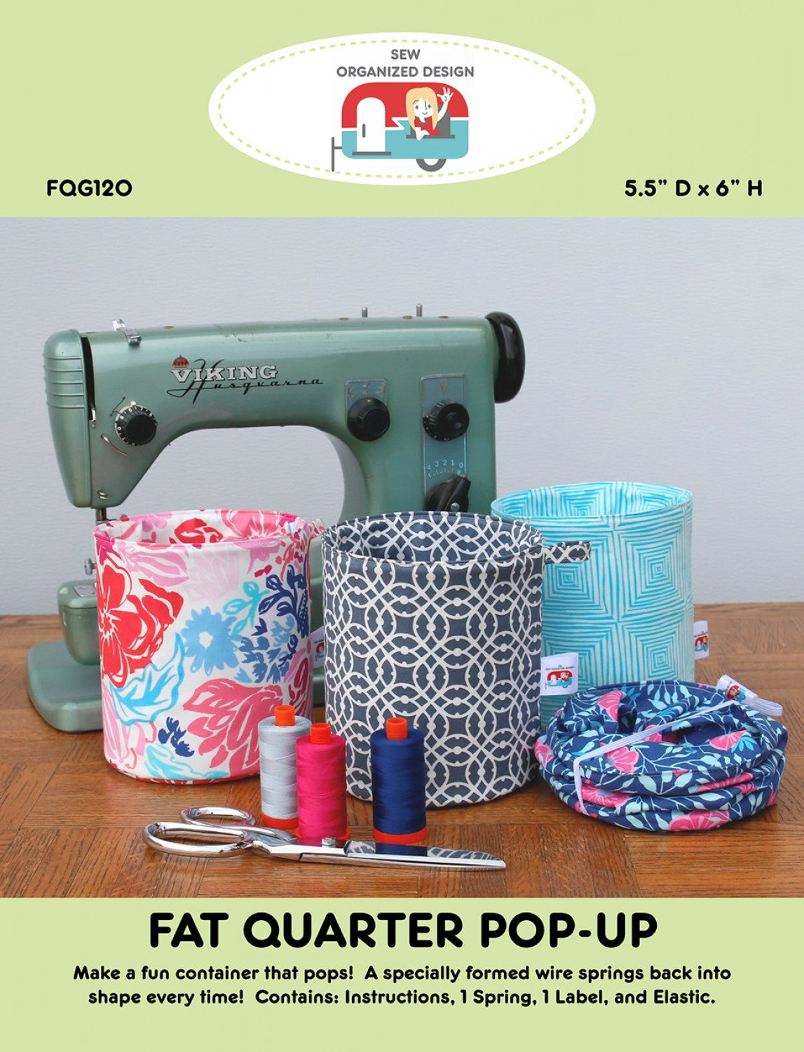 Fat Quarter Pop-Up Pattern by Joanne Hillestad for Sew Organized Design