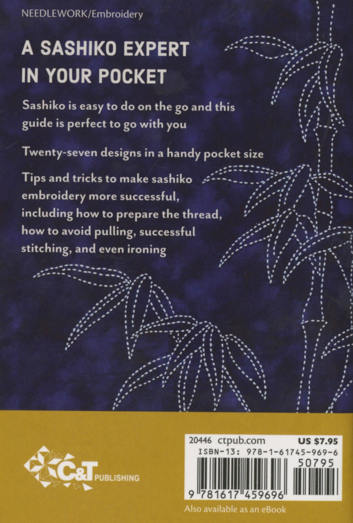 Sashiko Handy Pocket Guide by Sylvia Pippen for C&T Publishing