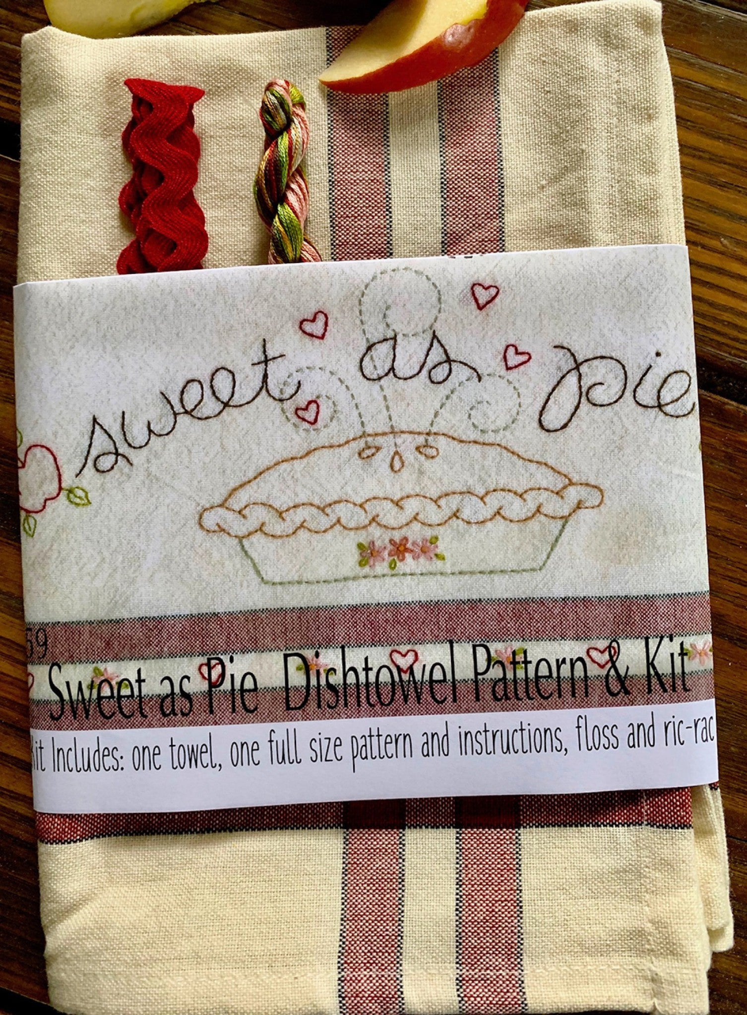 Sweet As Pie Dishtowel Kit Sewing Pattern from Bareroots